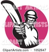 Cricket Batsman Logo - 9