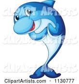 Cute Blue Dolphin 1