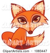 Cute Orange Fox Seated