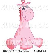 Cute Pink Baby Giraffe
