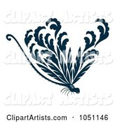 Decorative Dark Blue Dragonfly