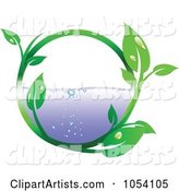 Dewy Leaf Vine Circling Water