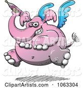 Drunken Pink Winged Elephant