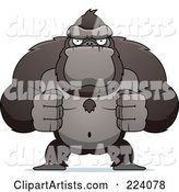 Flexing Ape with Fists