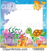 Frame of Cute Sea Animals