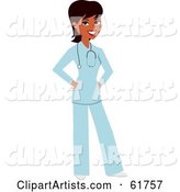 Friendly Black Female Doctor or Veterinarian