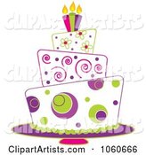 Funky Three Tiered Cake - 2