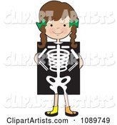 Girl Standing Behind an Xray