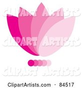 Gradient Pink Floral Logo Design