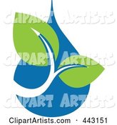 Green and Blue Ecology Logo Icon - 24