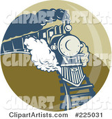 Green Circle Steam Train Logo