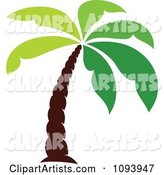 Green Palm Tree Logo