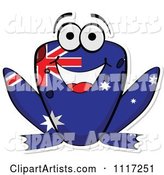Happy Australian Flag Frog