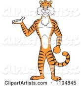 Happy Tiger Presenting and Standing Upright