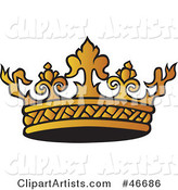 Intricate Gold King's Crown