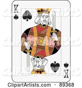 King of Spades Playing Card Design