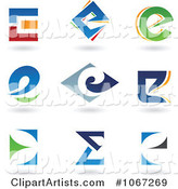 Letter E Icon Logos