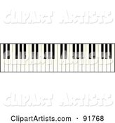 Long Piano Keyboard