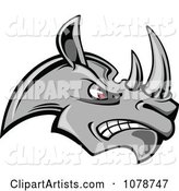 Mad Gray Rhino Face Logo