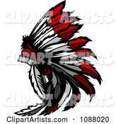 Native American Indian Chief Feather Headdress