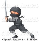 Ninja Boy with a Sword