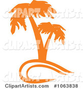 Orange Palm Tree Logo 2