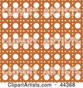 Orange Wicker Pattern Background