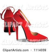 Pair of Red High Heels