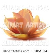 Peach Water Lily Lotus Logo