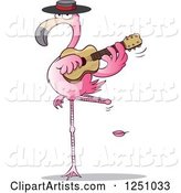 Pink Flamingo Guitarist