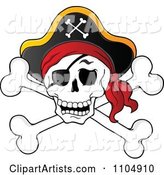 Pirate Skull and Cross Bones with a Hat
