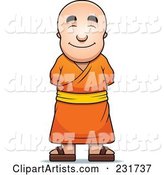 Pleasant Buddhist Monk