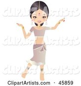 Pretty Bollywood Indian Woman Dancing