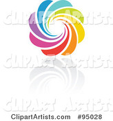 Rainbow Circle Logo Design or App Icon - 4