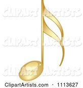 Shiny Gold Music Note