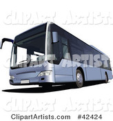 Silver Tourist Bus