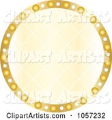 Sparkly Golden Circle