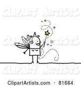 Stick People Fairy Granting Wishes