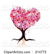 Strong Tree Trunk Holding up Heart Foliage