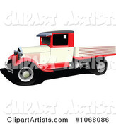 Vintage Red Pickup Truck