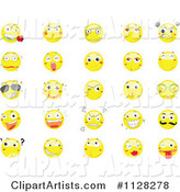 Yellow Emoticon Smiley Faces 2