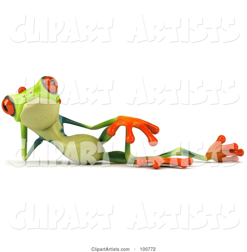 Argie Frog Facing Front and Reclining