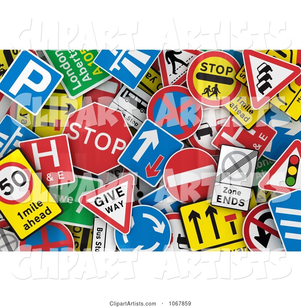 Background of UK Traffic Signs