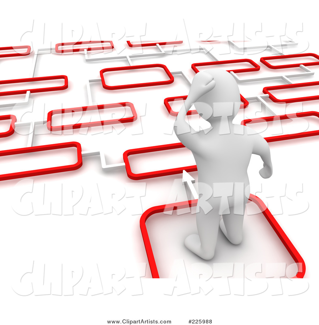 Blanco Man Trying to Decide Which Path to Take - 2