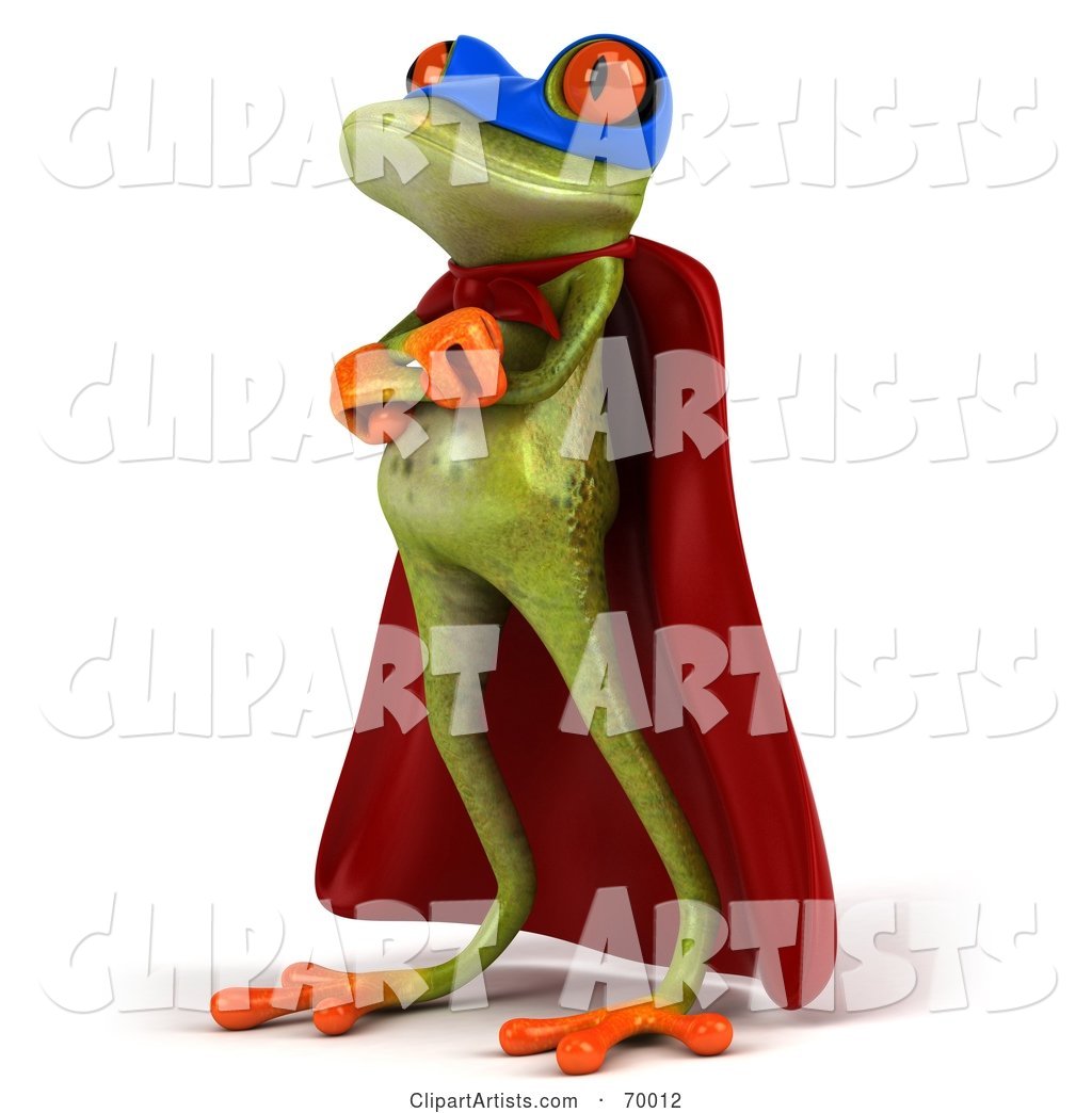 Green Tree Frog Super Hero - Pose 4