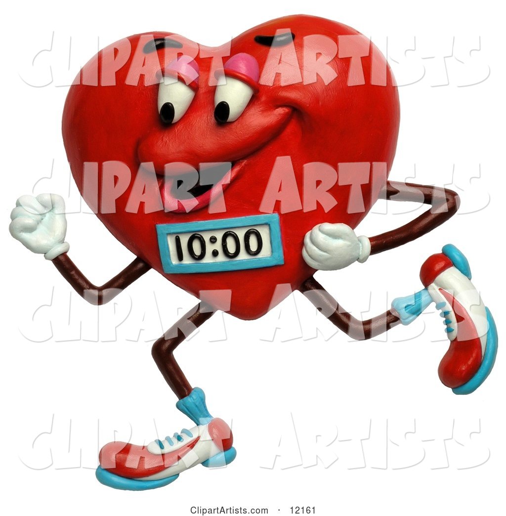 Jogging Heart with a Timer