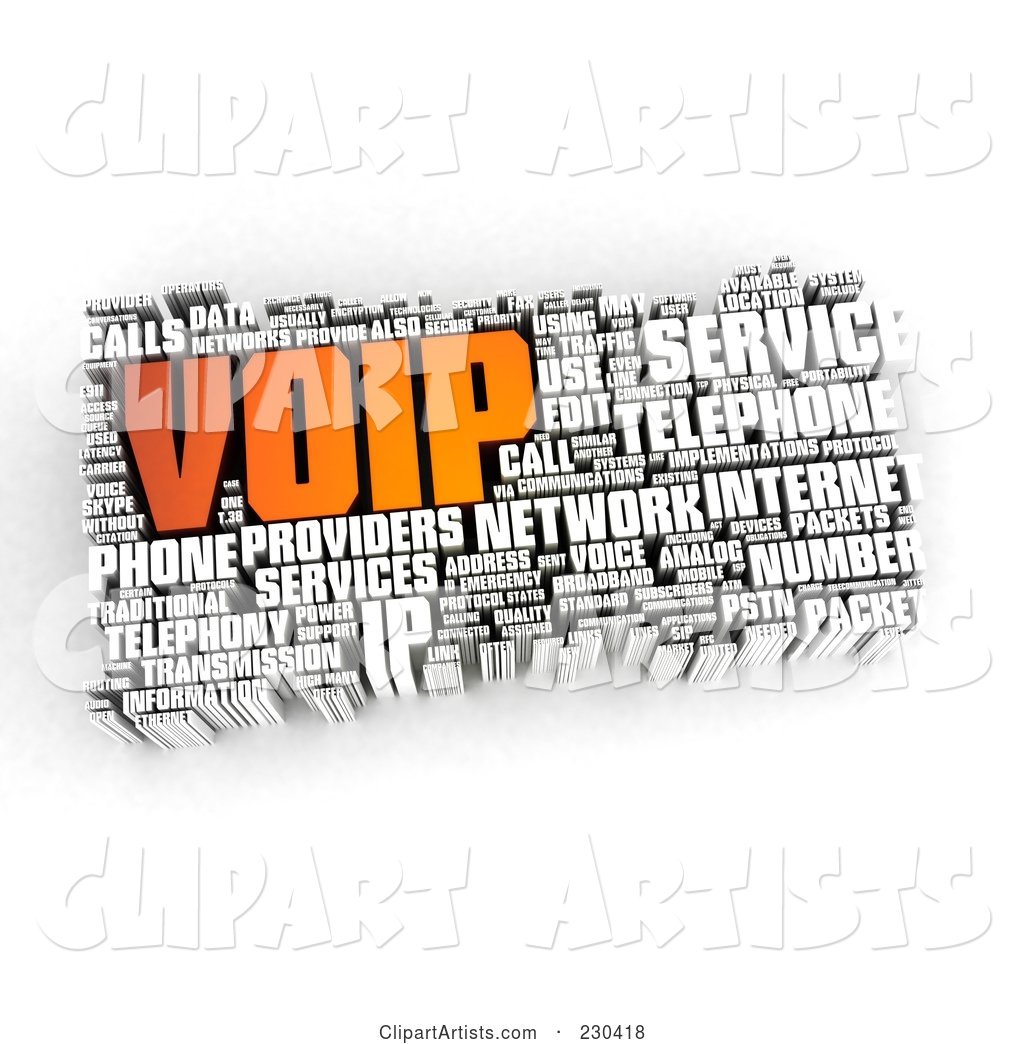 VOIP Word Collage