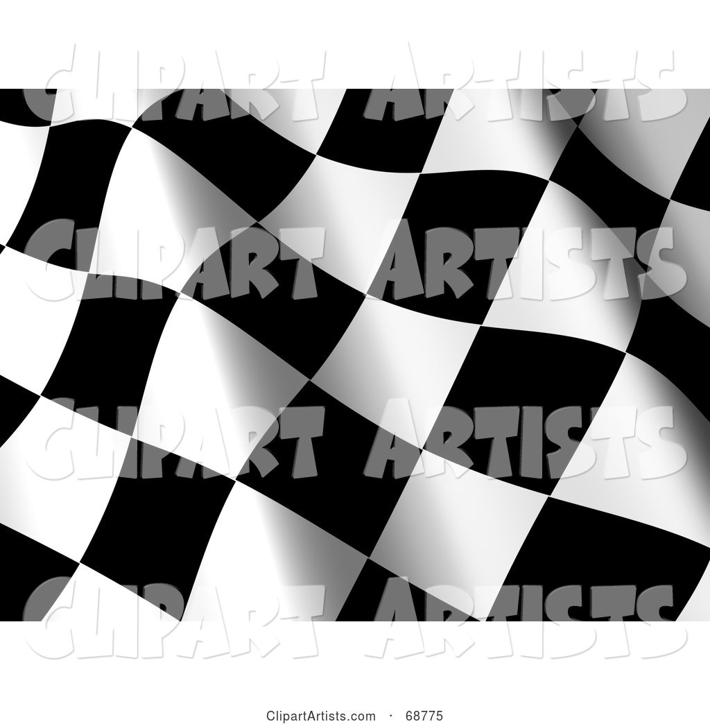 Wavy Racing Flag Background - Version 2