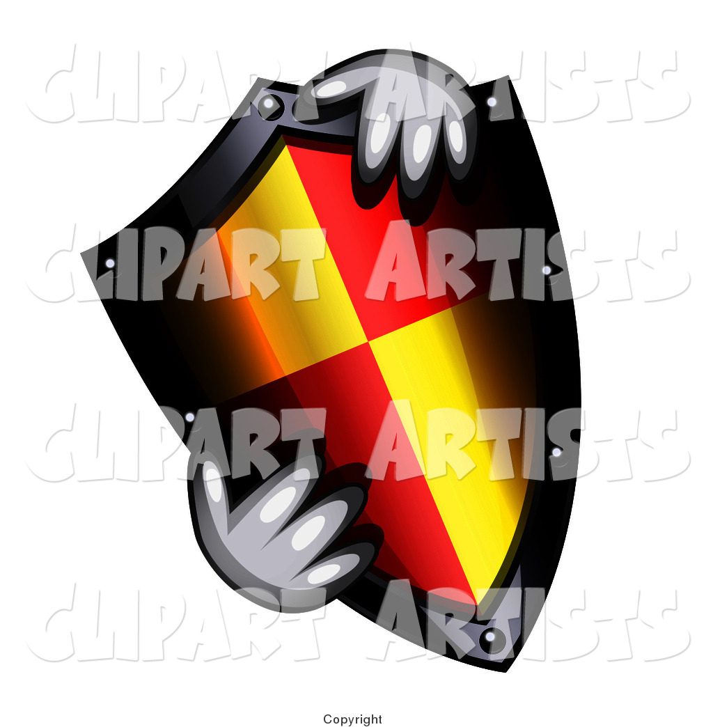 Hands Holding a Shield