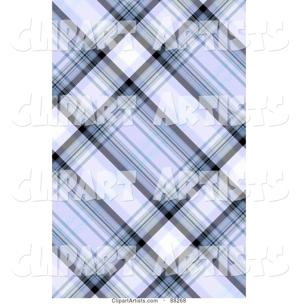 Blue Tartan Plaid Patterned Background